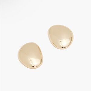 Jcrew Sculptural bean stud earrings